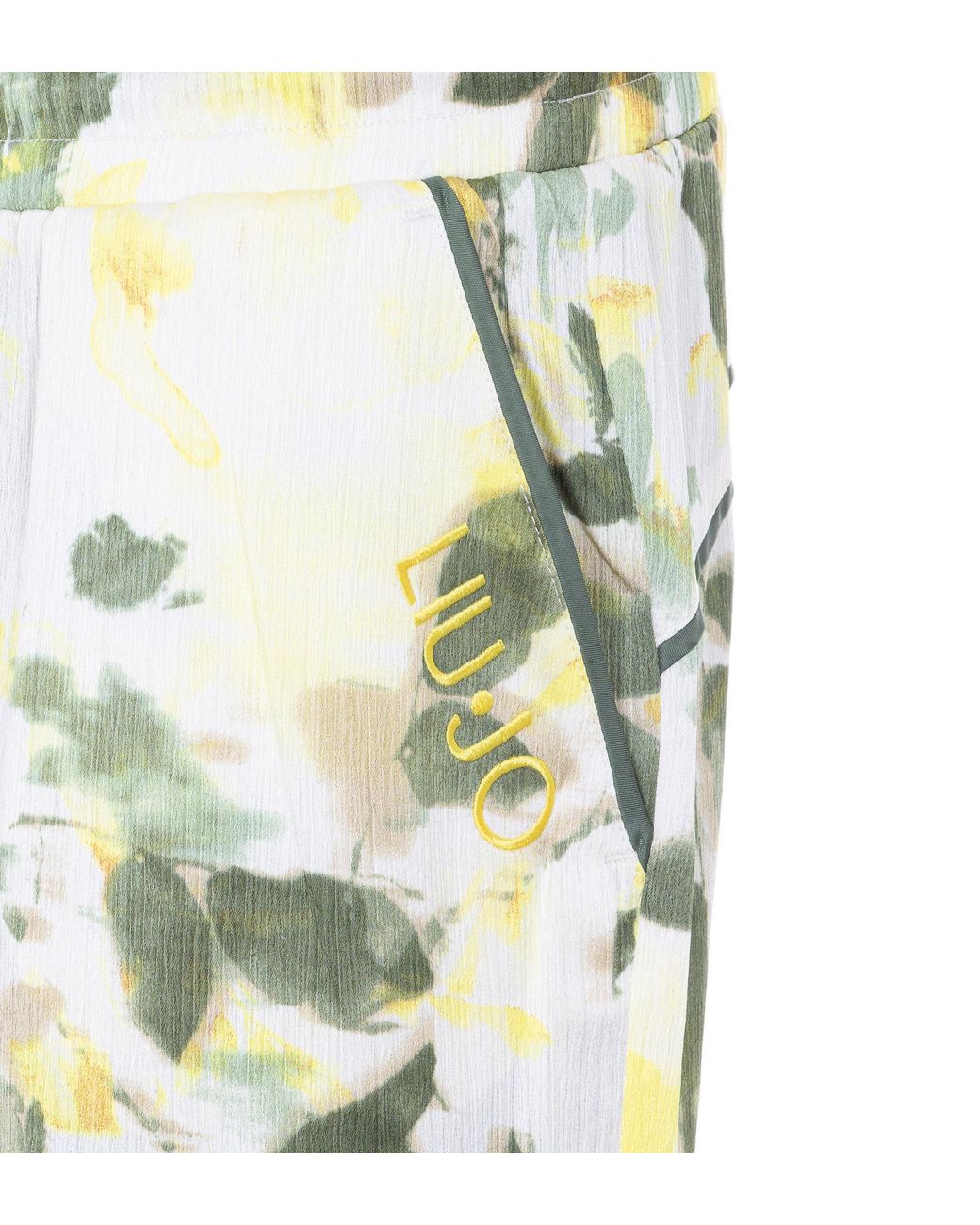 Liu Jo White Drawstring Wide Leg Trousers