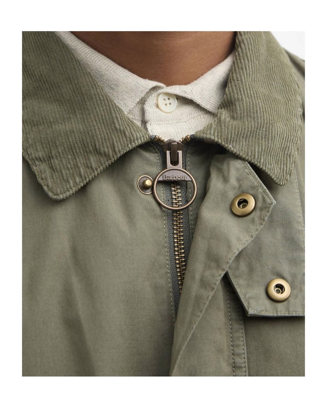 Barbour Green Ashby Casual Jacket for men