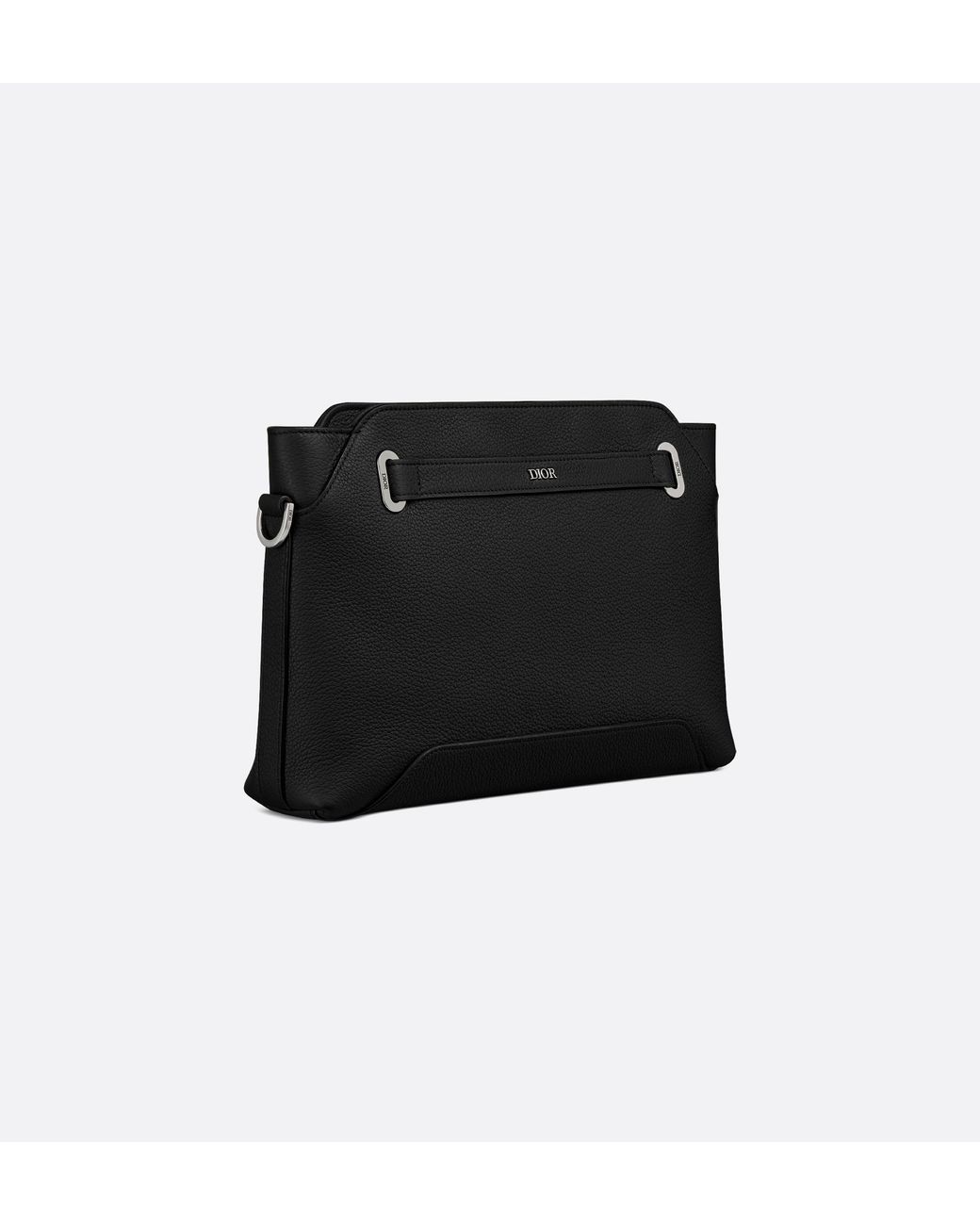 Dior Black Normandie A5 Triangle Pouch for men