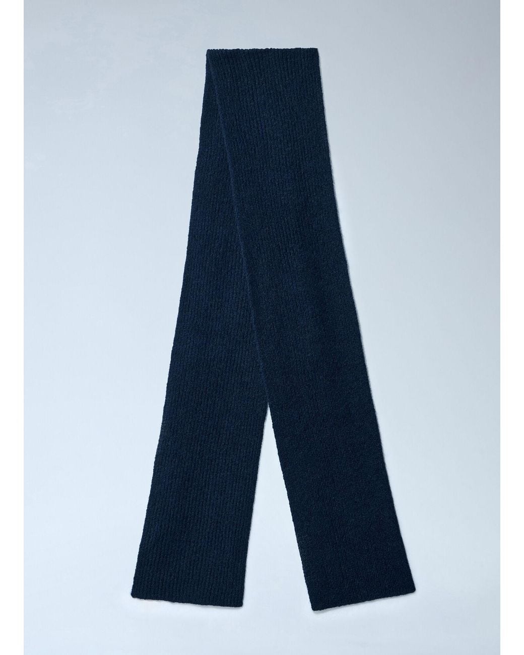 Dries Van Noten Blue Knitted Scarf for men