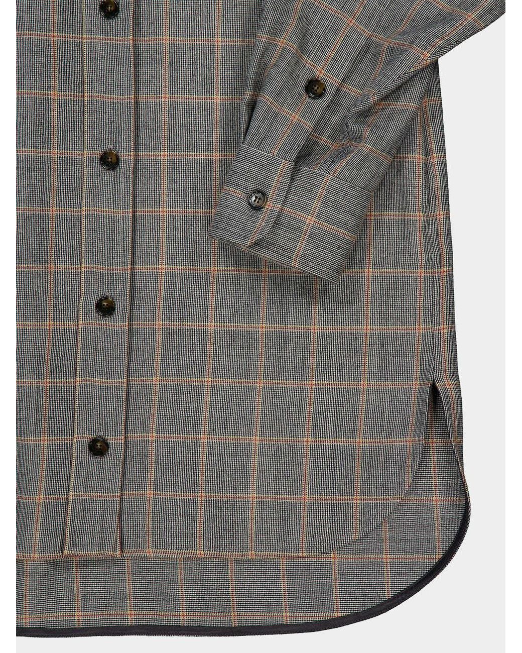Stella McCartney Gray Checked Mini Shirt Dress