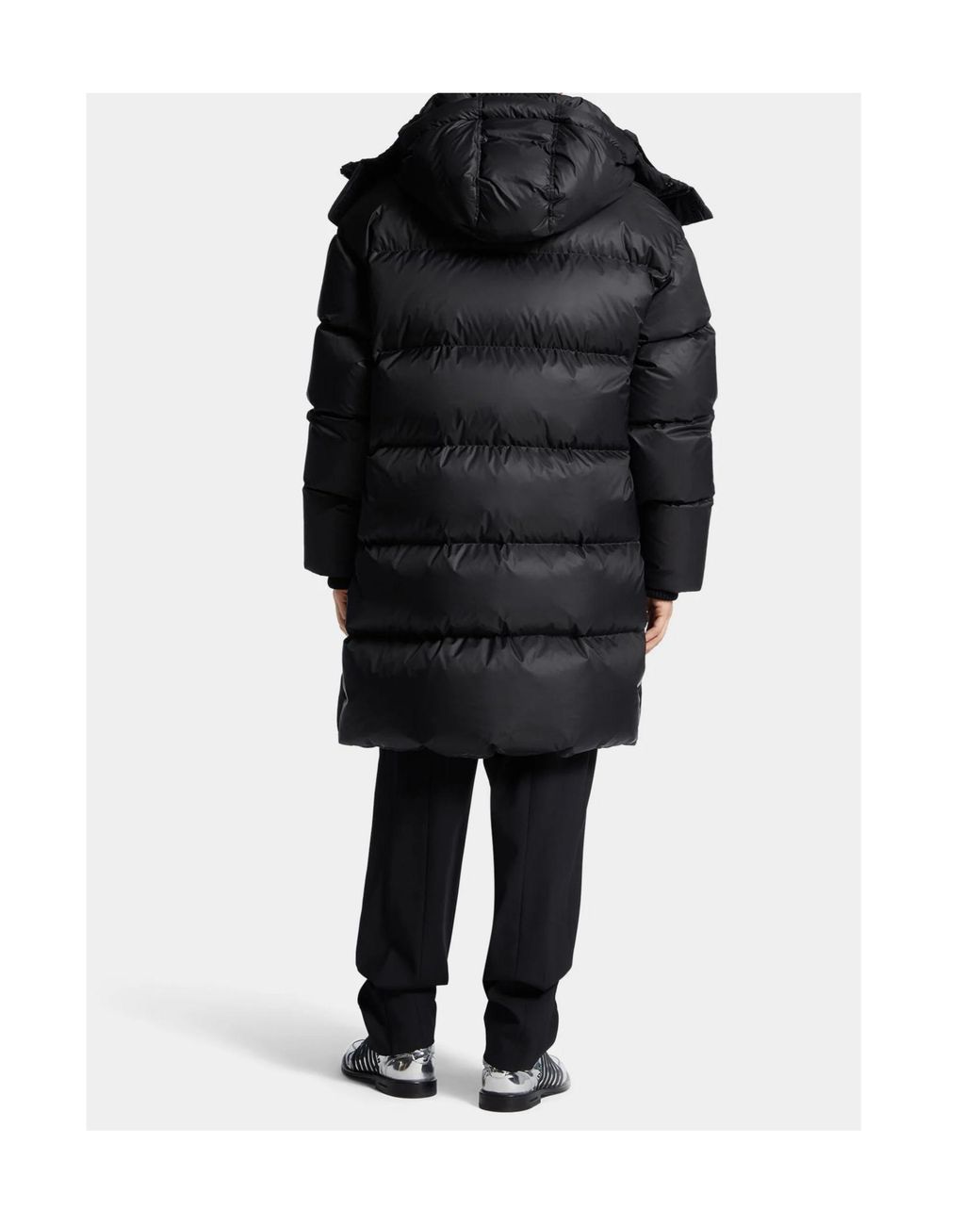 DSquared² Blue Long Sleeved Hooded Padded Coat for men