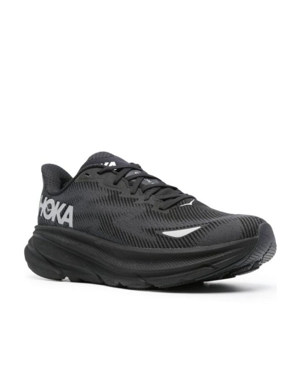 Hoka One One Black Clifton 9 Gtx Lace-Up Sneakers for men