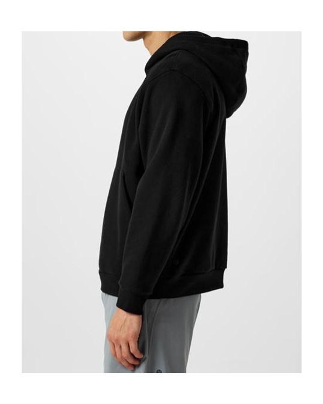 lululemon athletica Black Steady State Pullover Hoodie for men