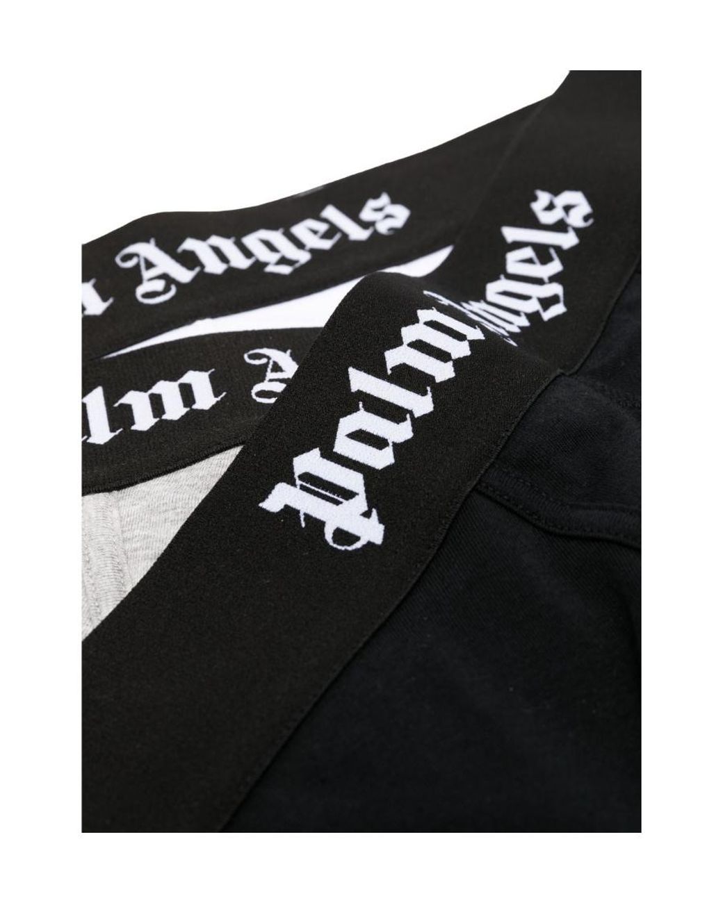 Palm Angels Black Logo-Waistband Boxers (Pack Of 3) for men