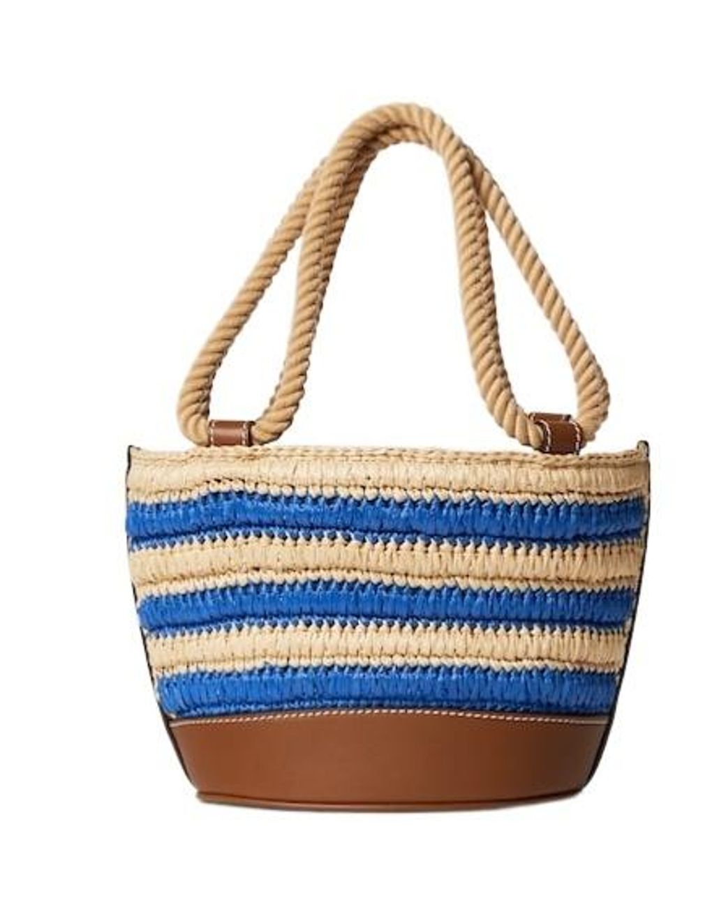 Gucci Blue Woven Mini Bucket Bag