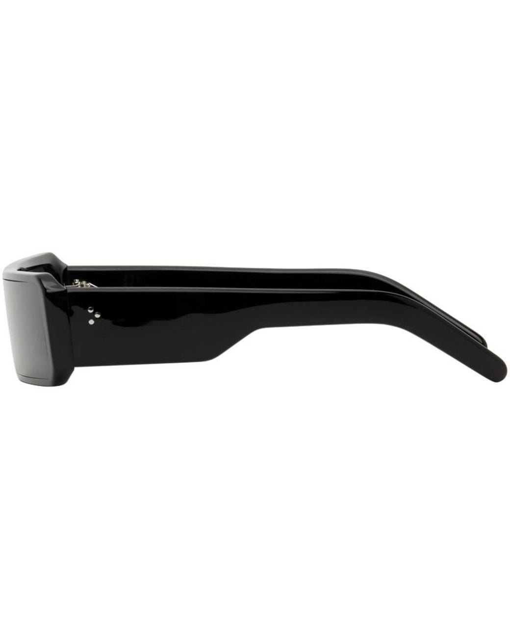 Rick Owens White Rectangular Frame Sunglasses for men