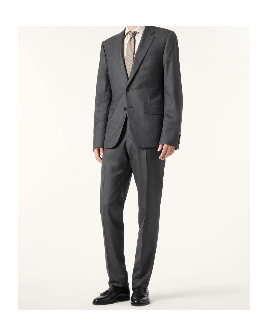 Loro Piana Black International Suit for men