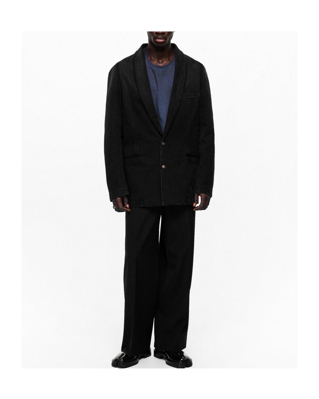 Maison Margiela Black Denim Blazer for men