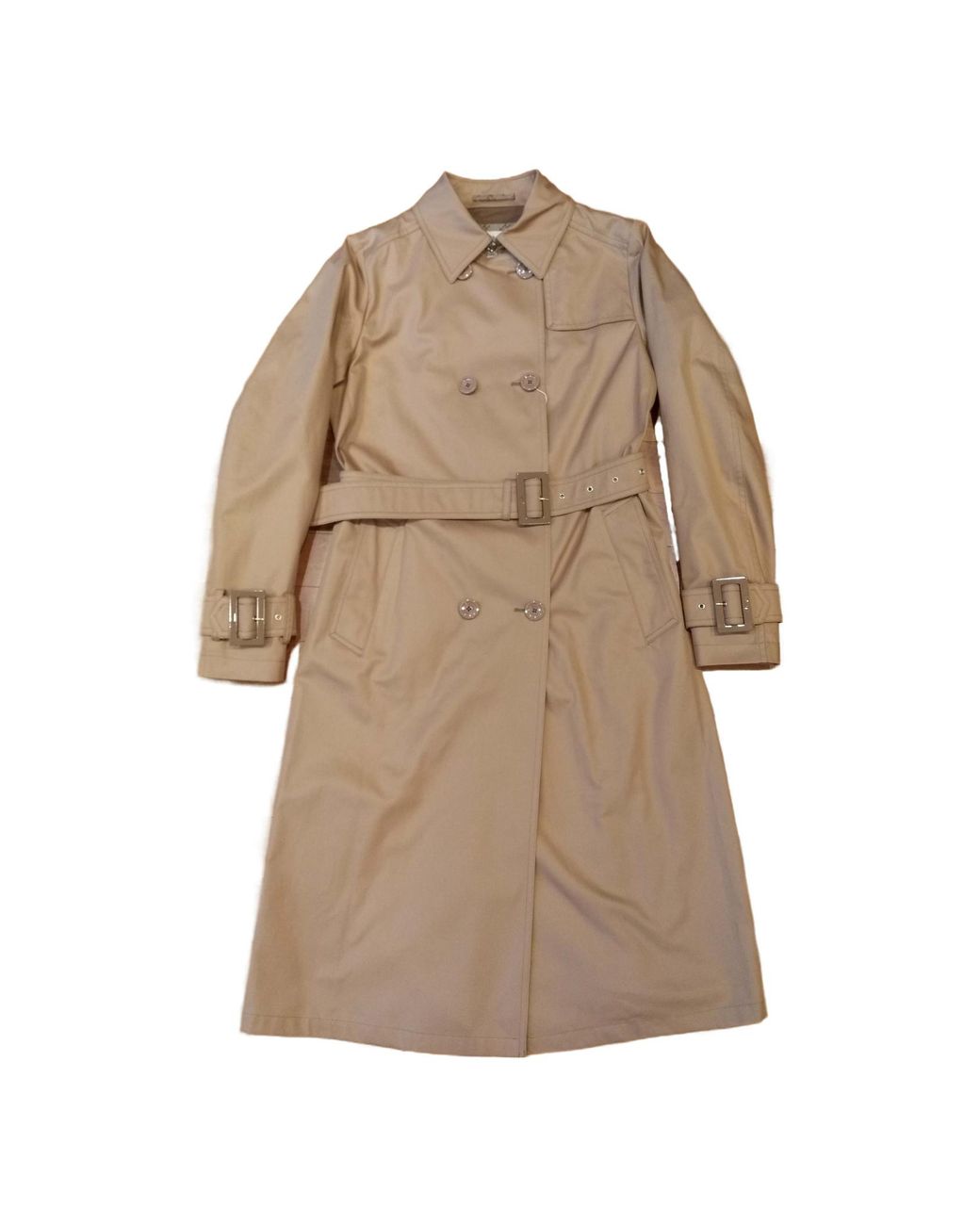 Herno Natural Double-Breasted Belted Coat