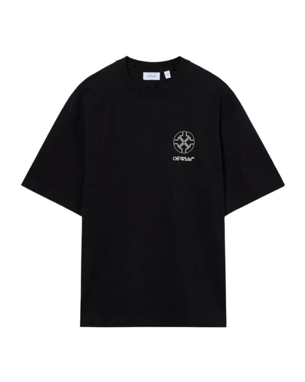 Off-White c/o Virgil Abloh Black Offline Half Arrow Crewneck T-Shirt for men