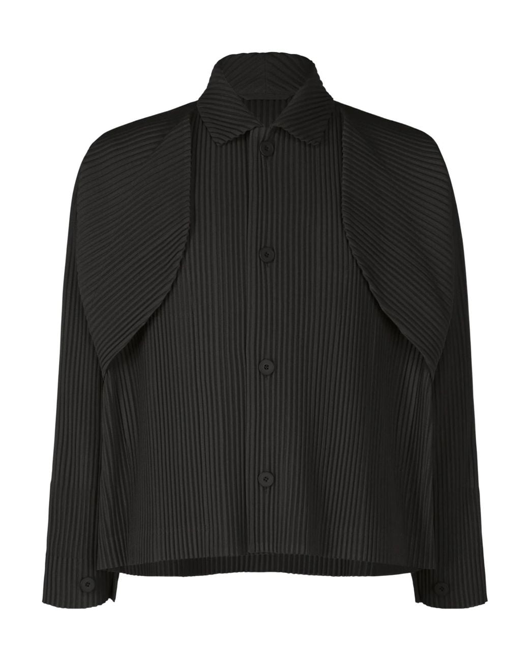 Homme Plissé Issey Miyake Black Homme Plissé Issey Miyake Cover And Fold Pleated Jacket for men