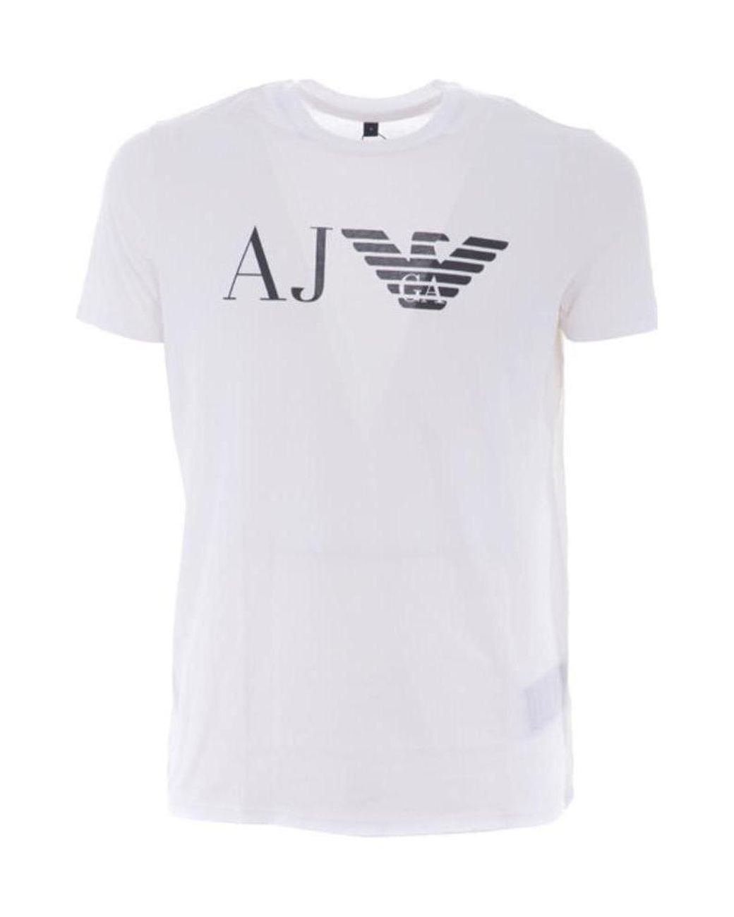 Armani Jeans White Short-Sleeved T-Shirt for men