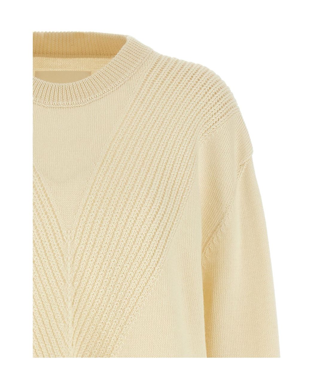 Jil Sander Natural Crewneck Dropped Shoulder Jumper for men
