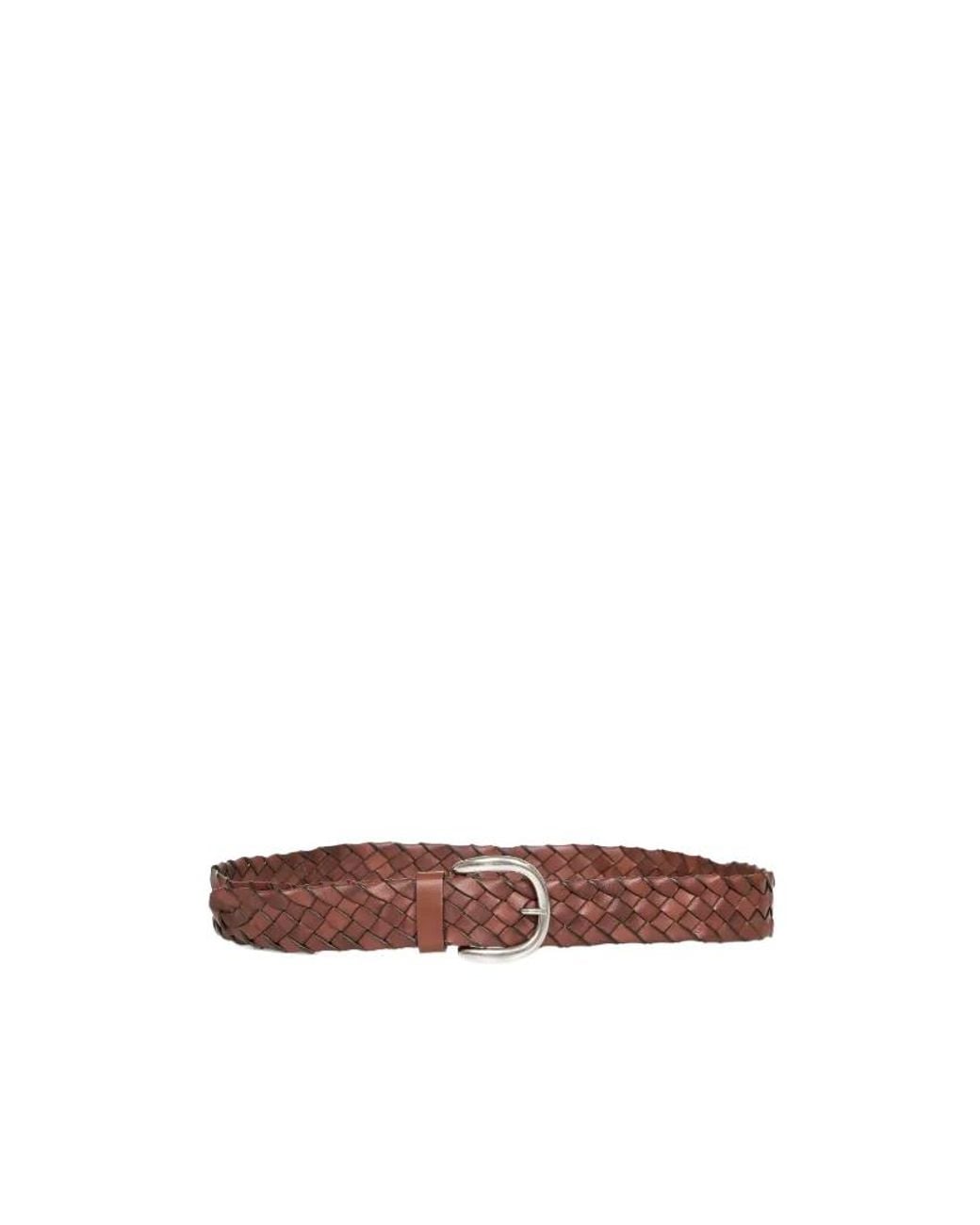 P.A.R.O.S.H. Brown Woven Belt
