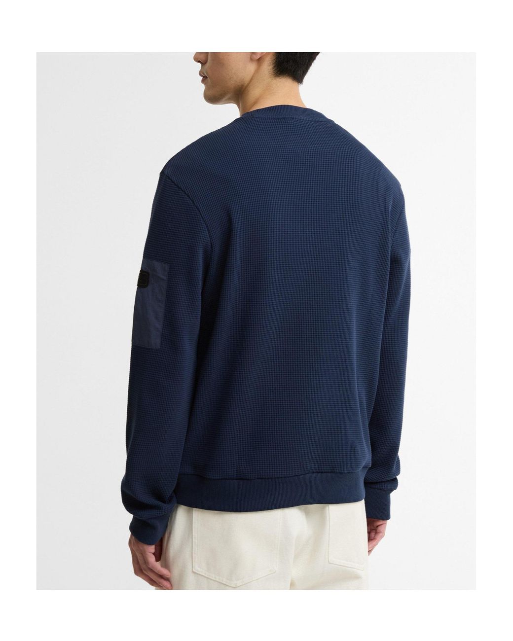 Barbour Blue Versatile Comfortable Long-Sleeve Sweatshirt for men
