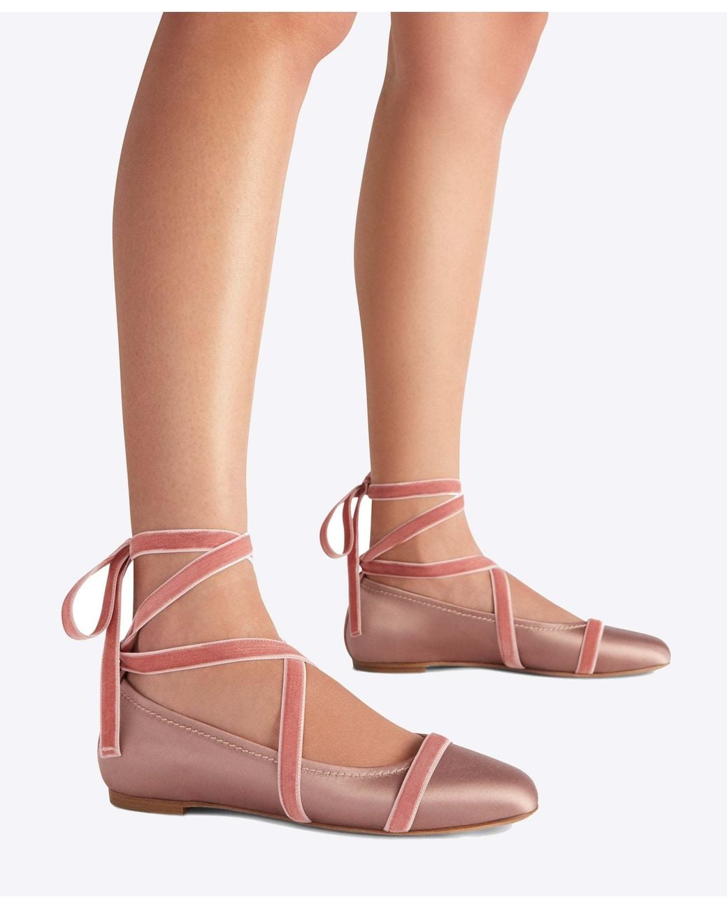 Malone Souliers Pink Spencer Ballerina Shoes