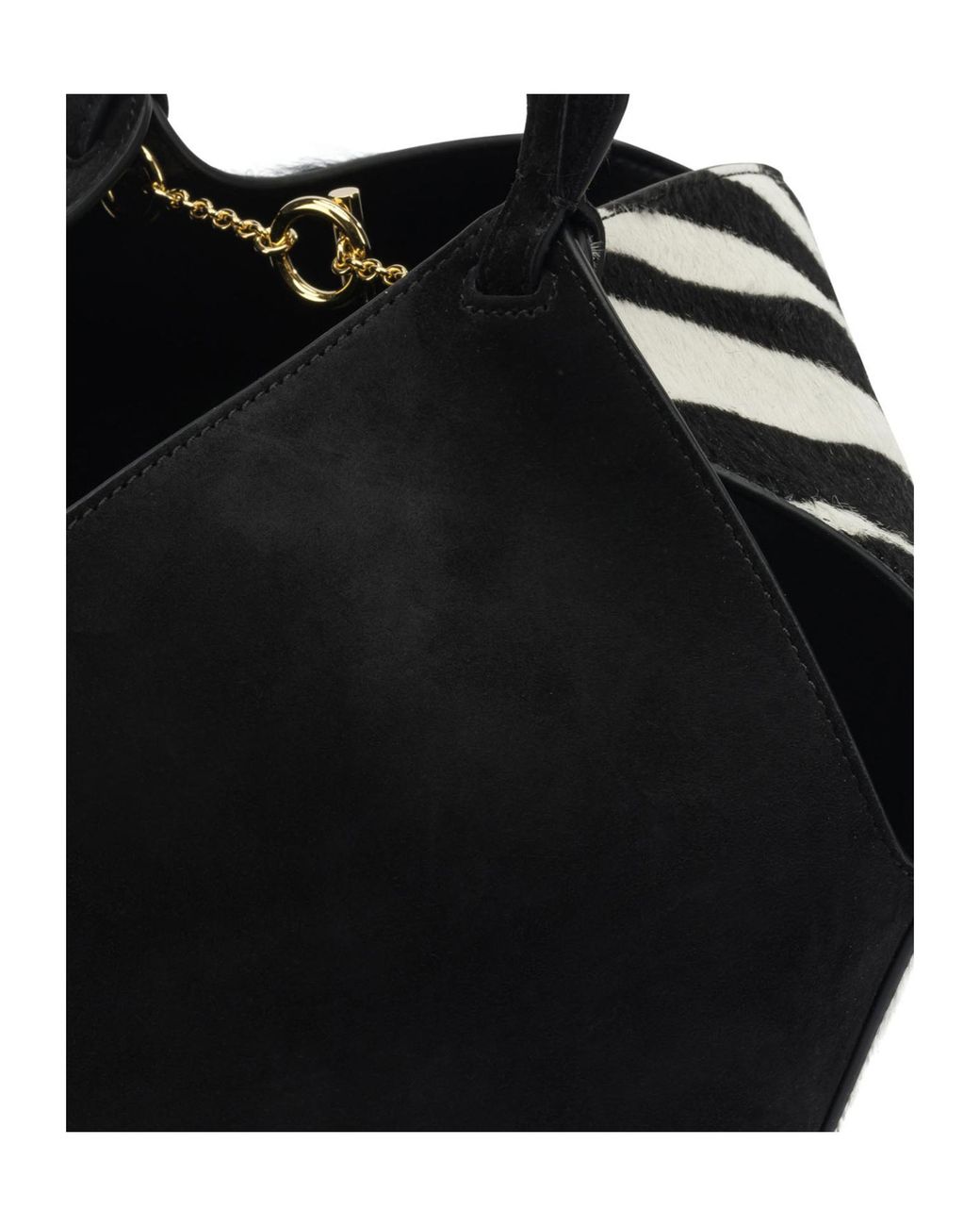 Khaite Black Lotus Mini Tote Bag