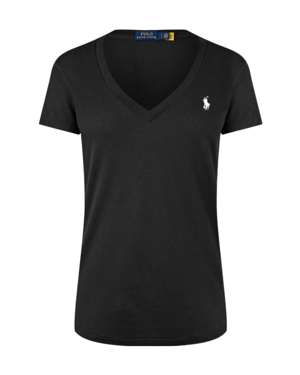 Polo Ralph Lauren Black Logo V-Neck T-Shirt