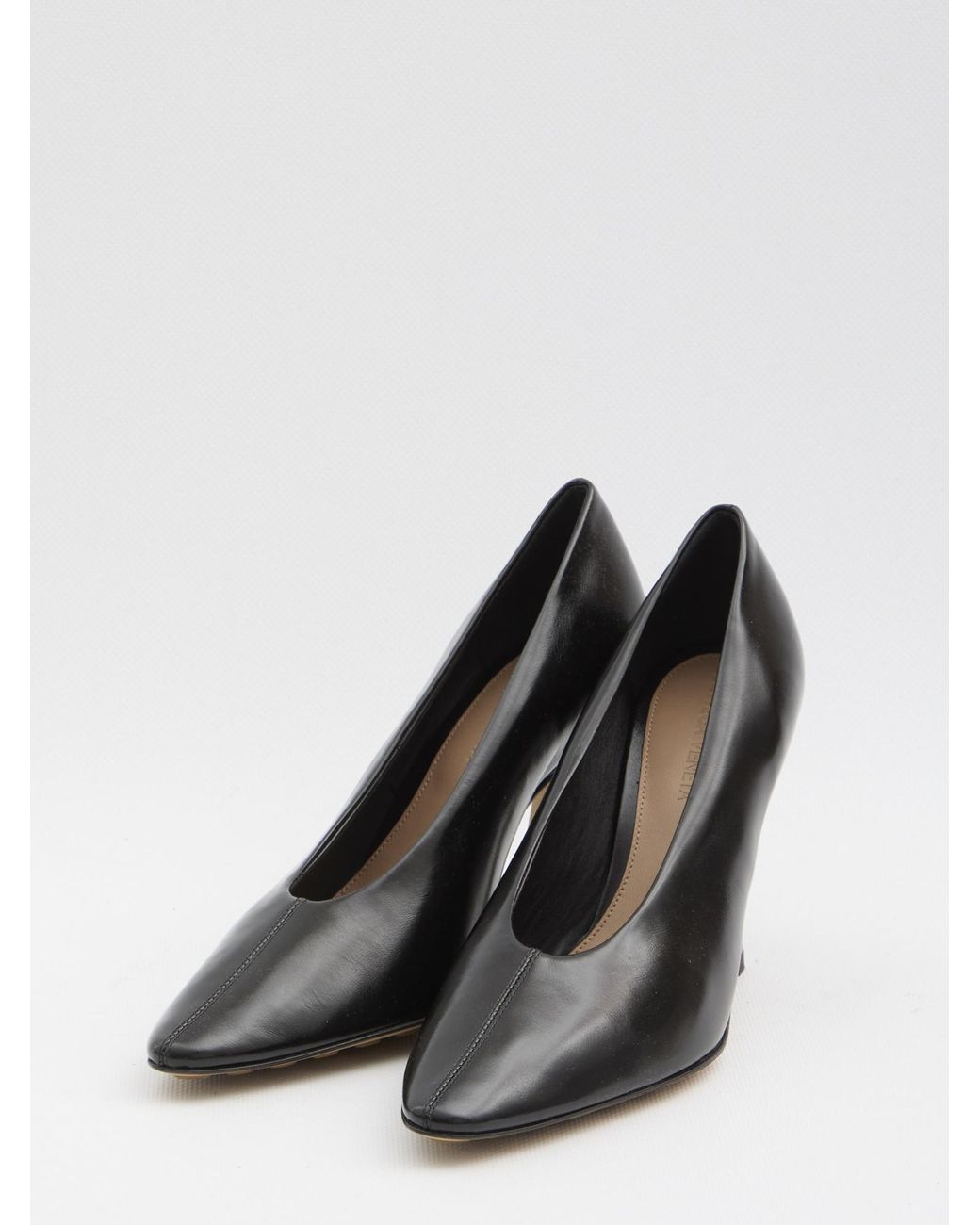Bottega Veneta Black Sofia Pointed-Toe Slip-On Pumps
