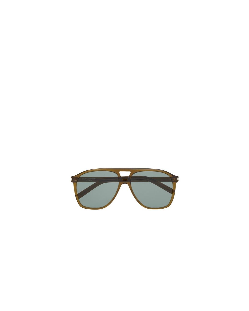 Saint Laurent Green Eyewear Aviator Sunglasses