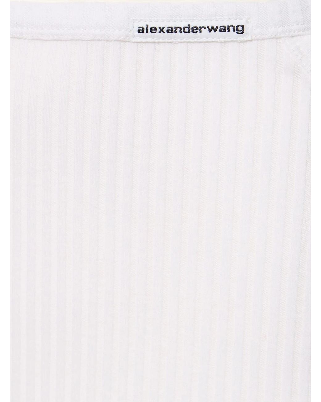 Alexander Wang White A Half-Length Skirt With A Logo