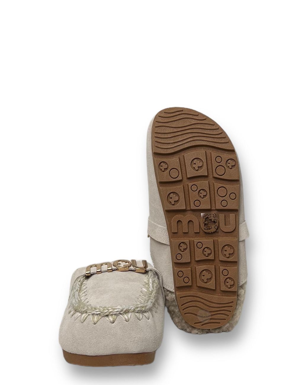 Mou Gray Winter Bio Slip-On Slides