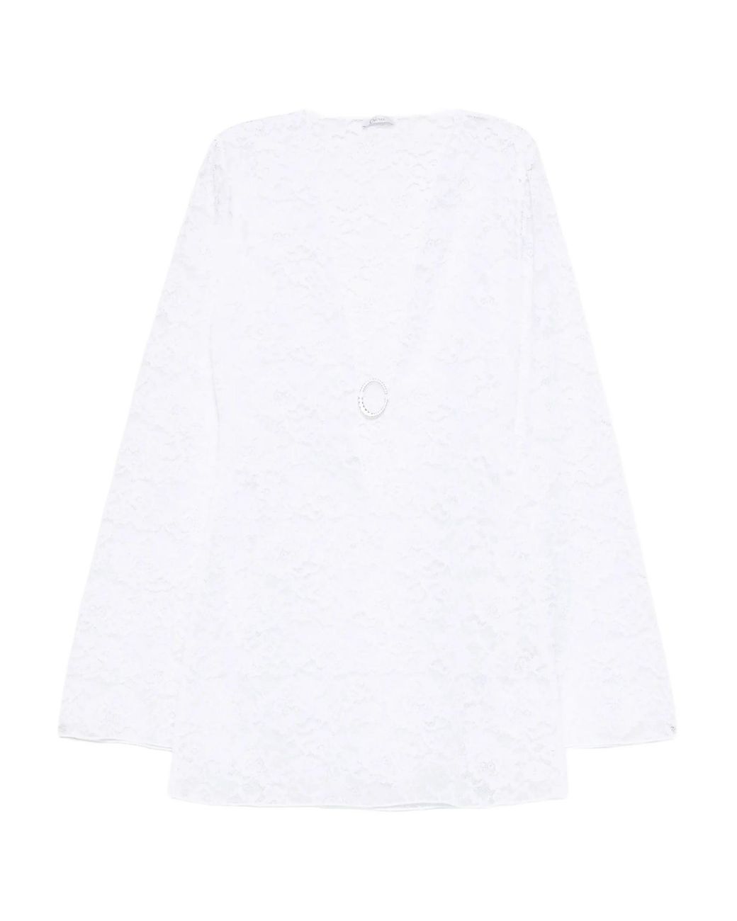 Oseree White Lace Beach Dress