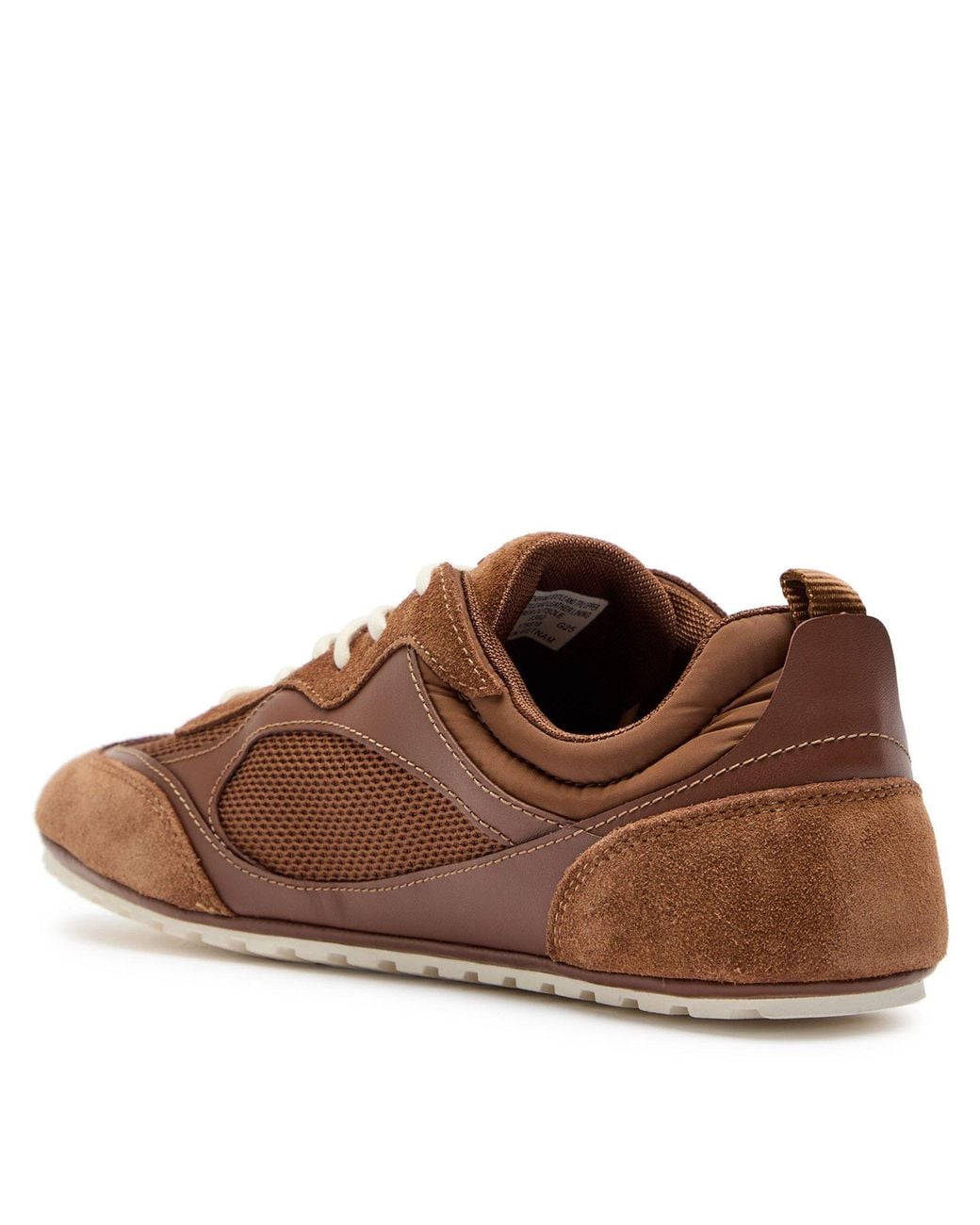 Tory Burch Brown Leather Low-Top Trainers
