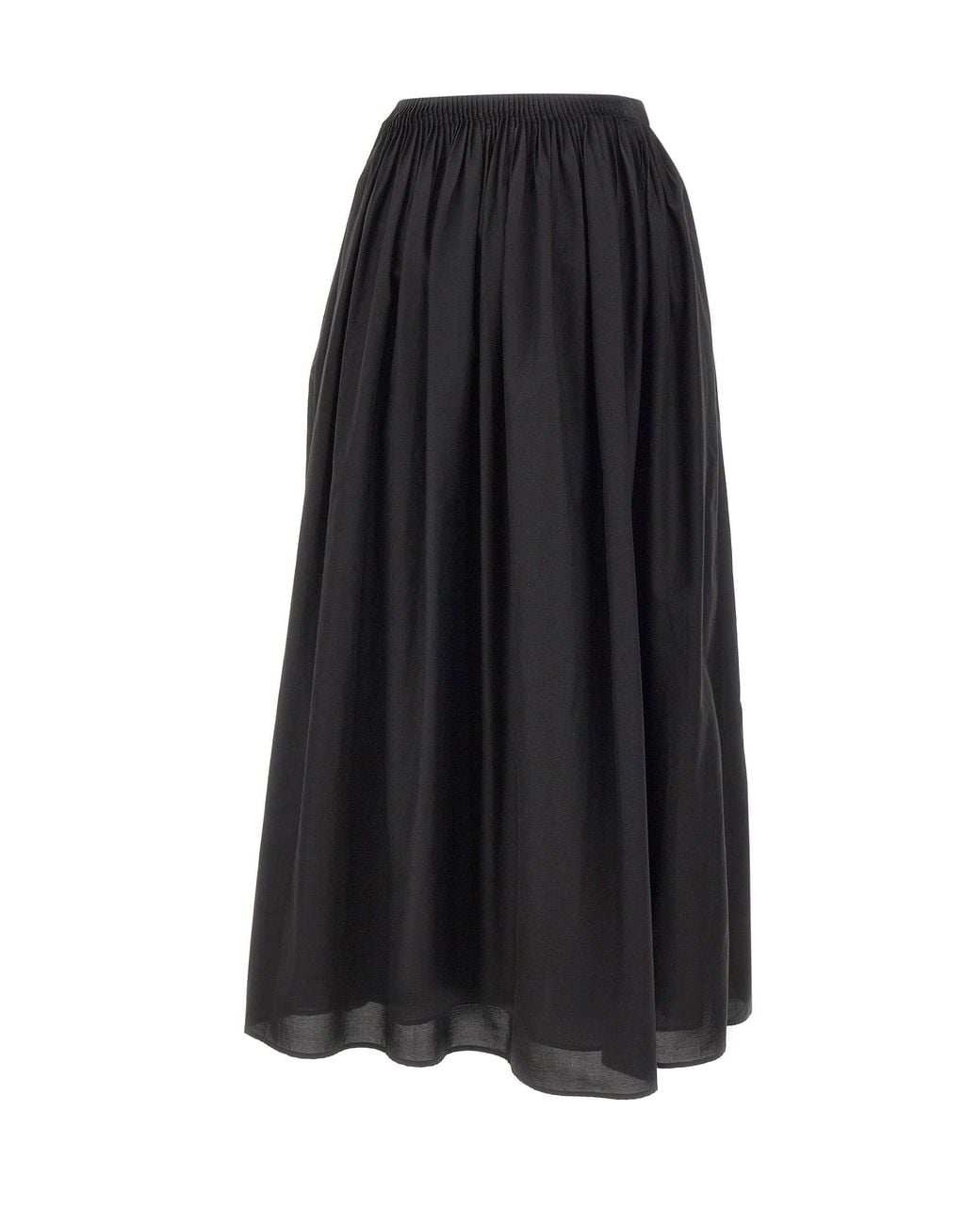 Loulou de Saison Black Naya Flared Midi Skirt