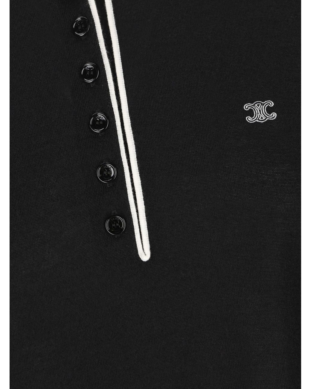 Céline Black Polo Sweater