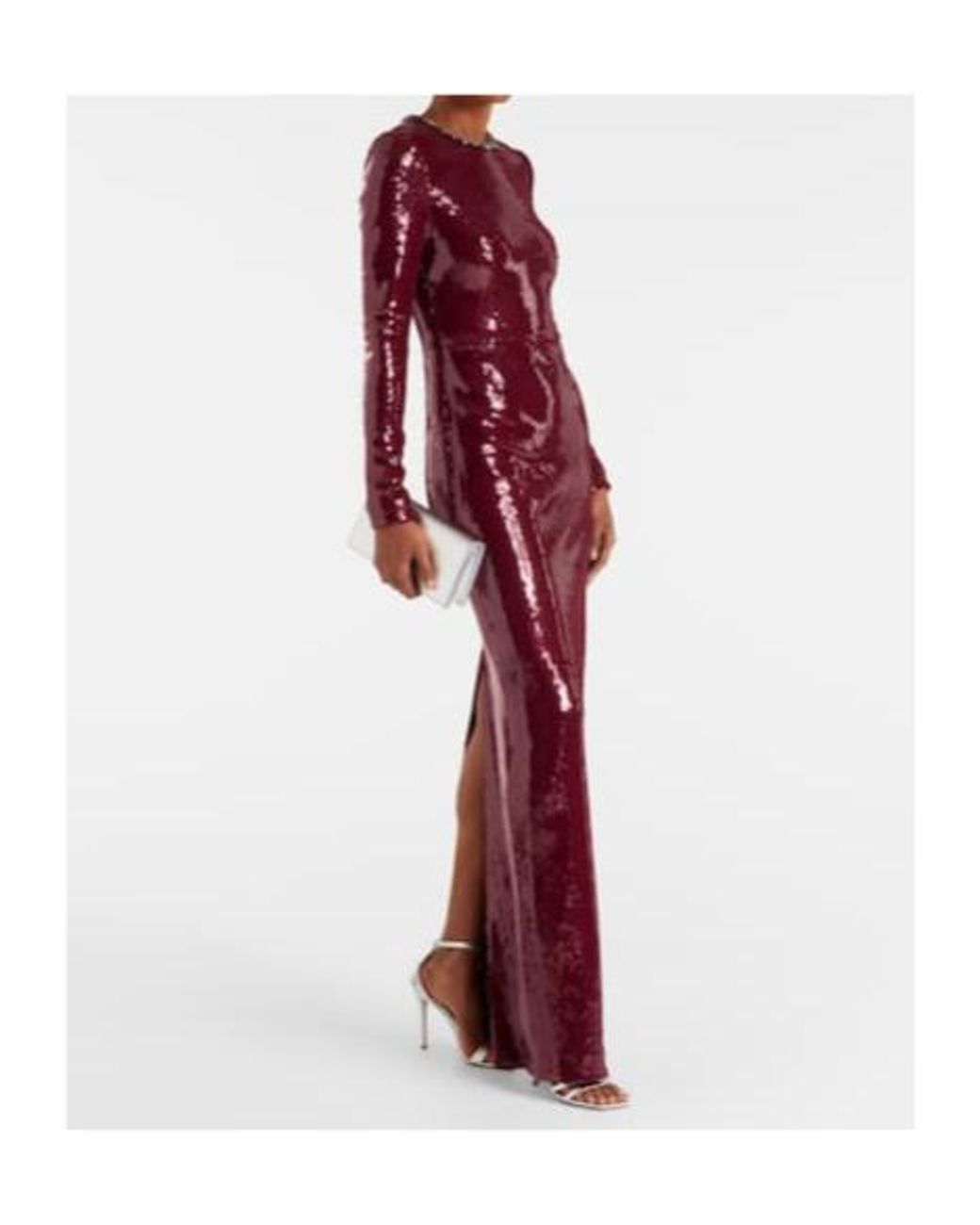 Rebecca Vallance Red Nero Sequined Gown