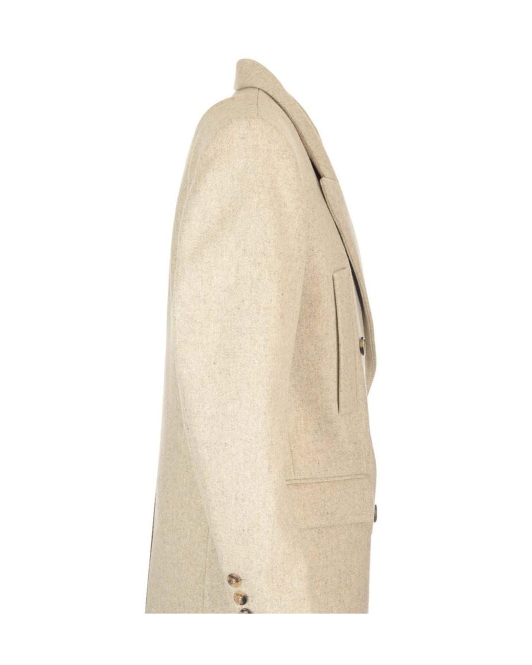 Isabel Marant Natural Double-Breasted Tailored Blazer