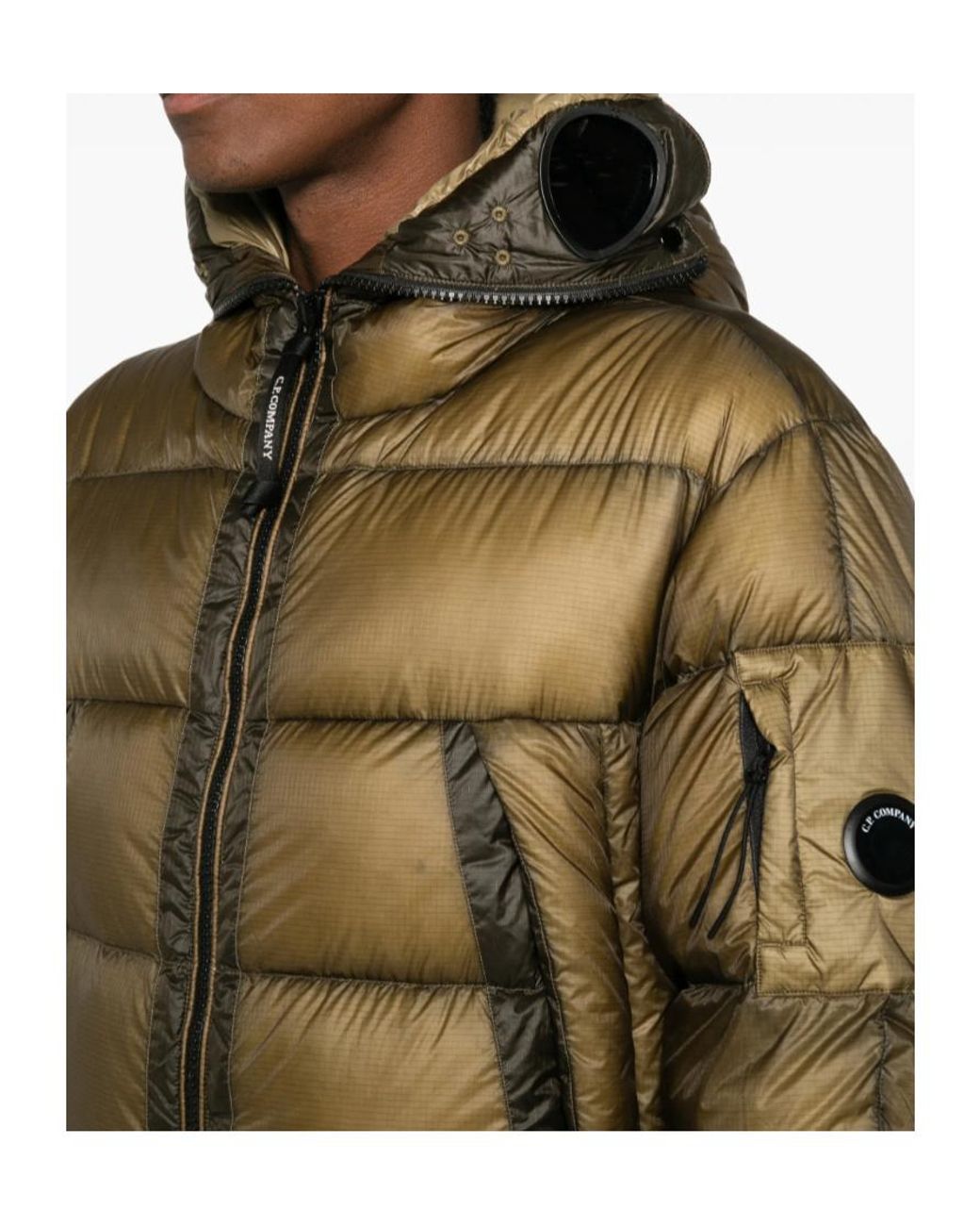 C P Company Multicolor Explorer Hooded Down Jacket for men