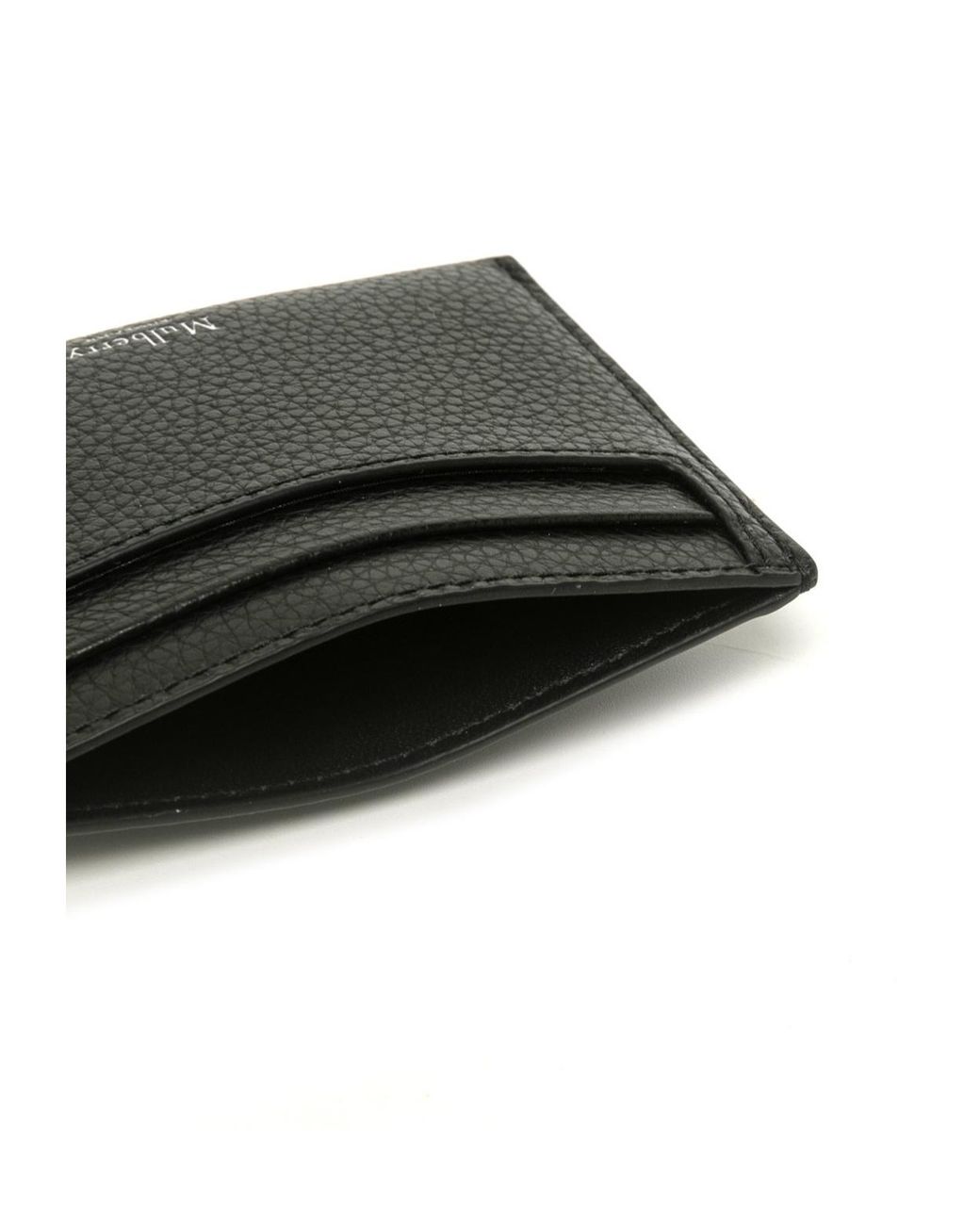 Mulberry Black Small Classic Logo-Printed Cardholder for men