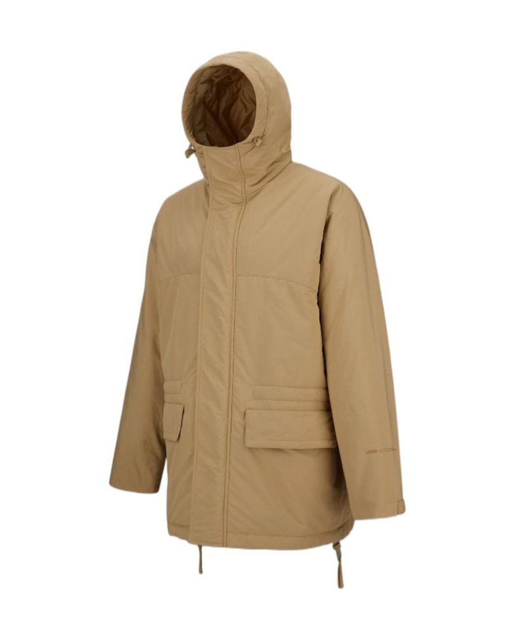 Herno Natural Drawstring Padded Hooded Jacket for men