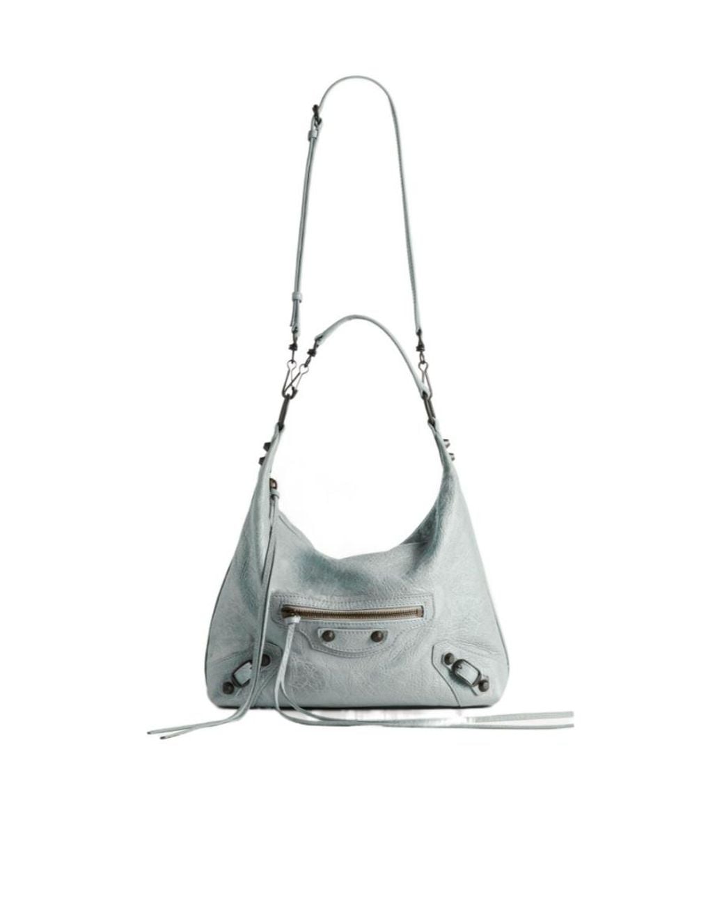 Balenciaga Gray Le City Hobo Bag Small
