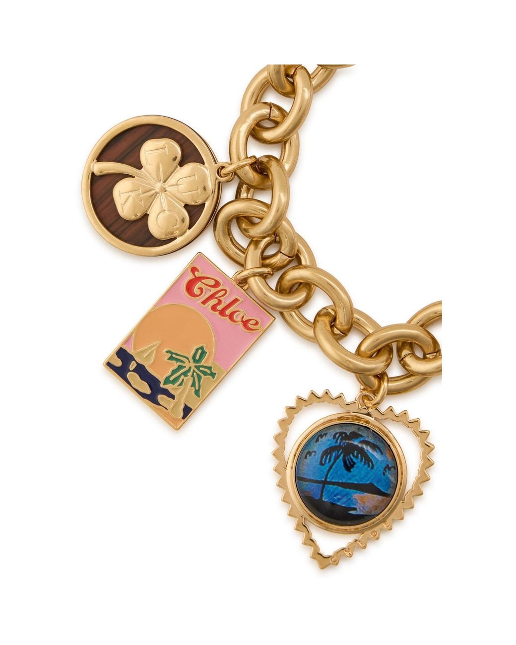 Chloé Metallic Mini Charm Bracelet