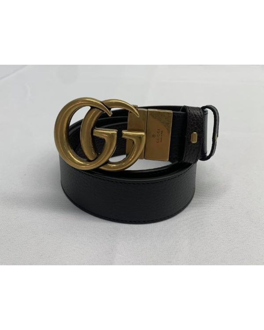 Gucci Black Gg Marmont Reversible Belt for men