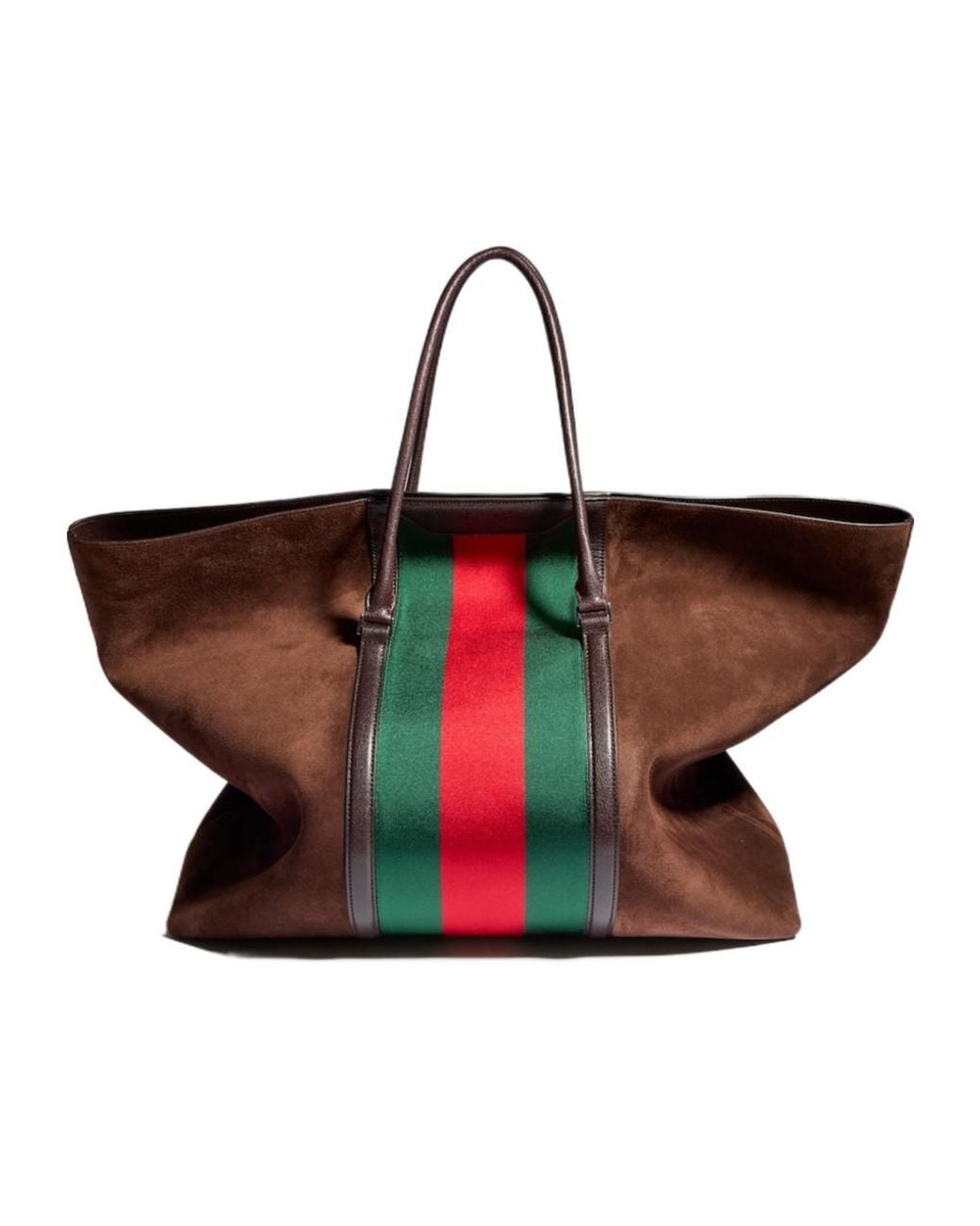 Gucci Red Medium Duffle Bag With Web for men