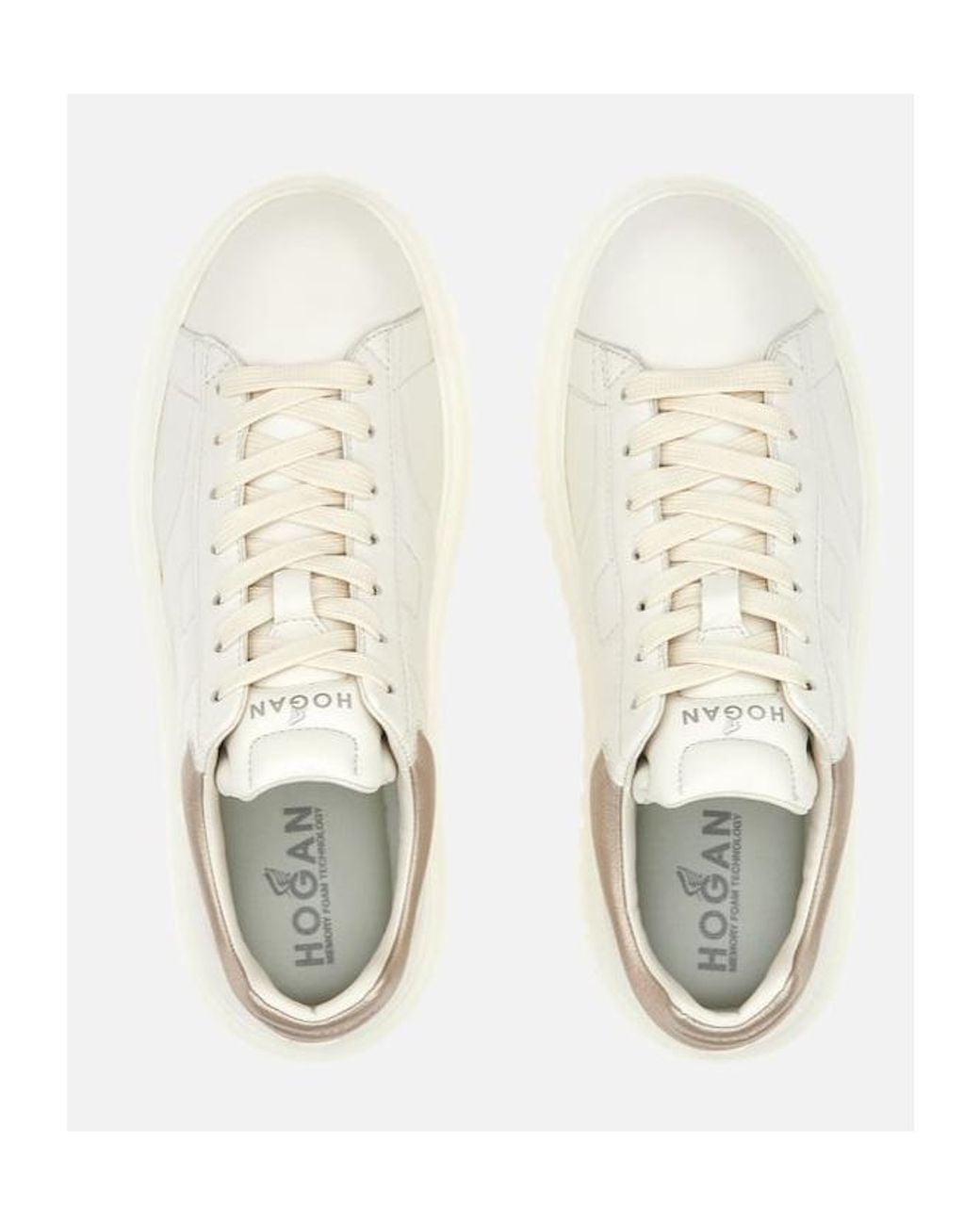 Hogan Natural Logo Printed Low-Top Sneakers