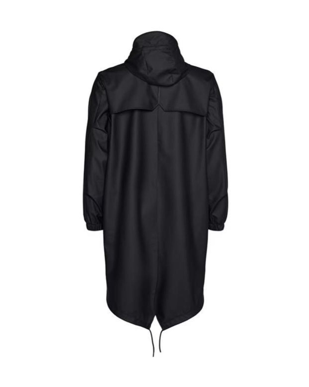 Rains Blue Long-Sleeved Hooded Coat for men