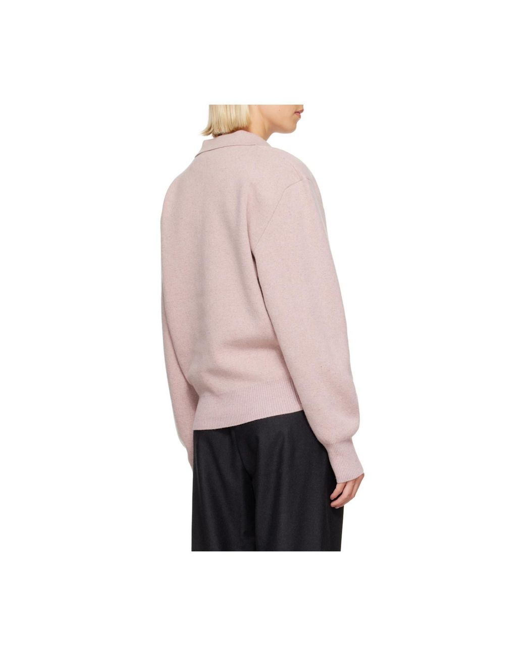 Rohe Purple Knitted Polo Shirt