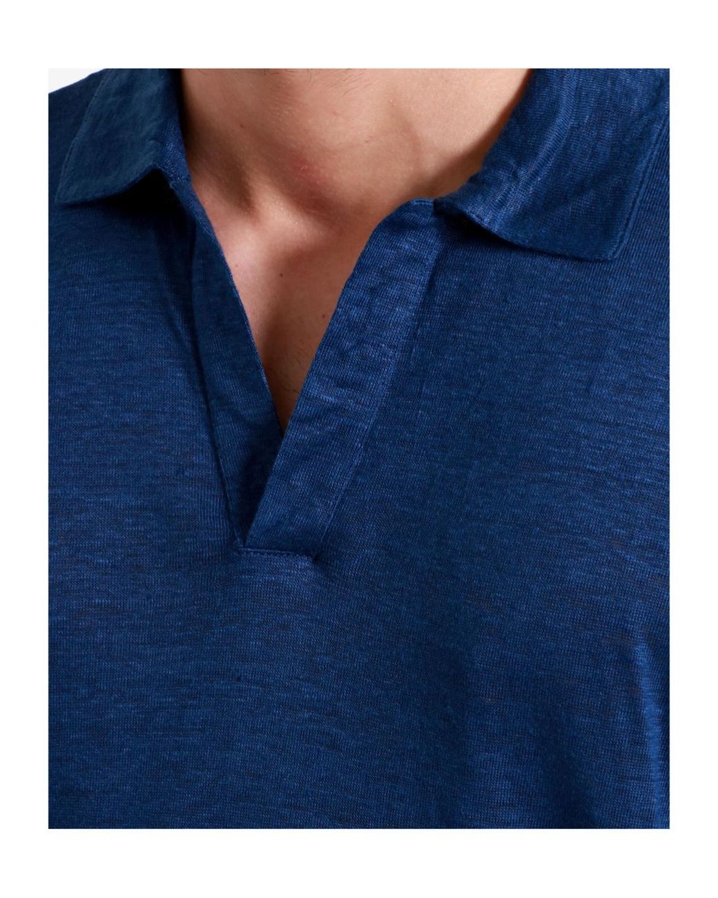 Gran Sasso Blue Long Sleeve T-Shirt for men