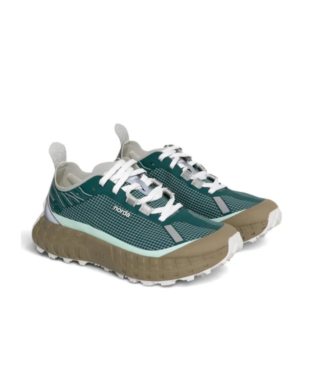 Norda Green Round-Toe Sneakers