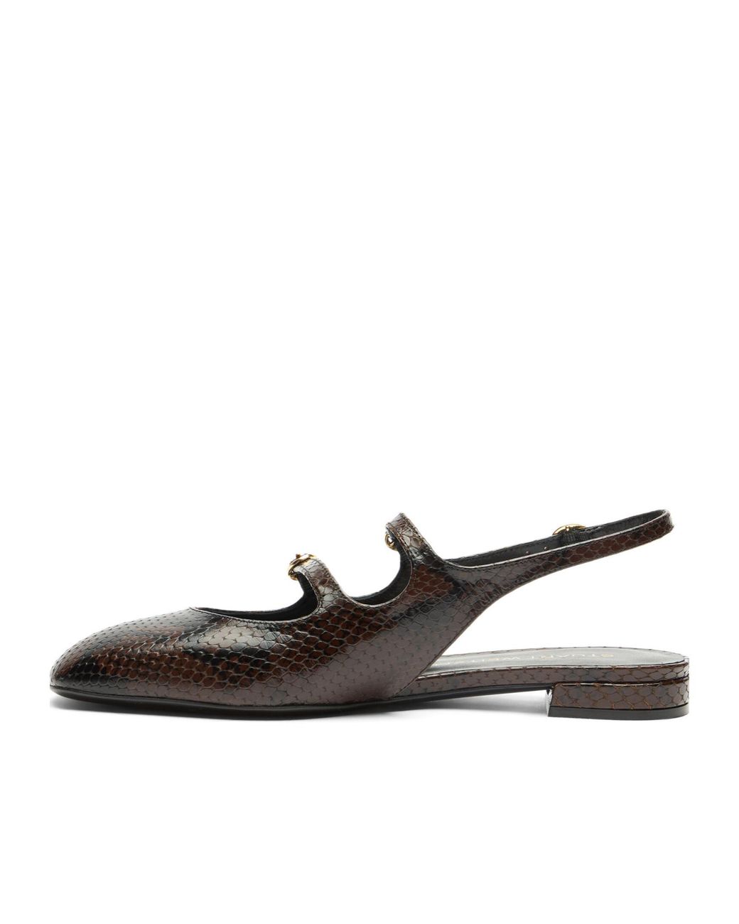 Stuart Weitzman Black Benni Mj Slack-Heeled Shoes