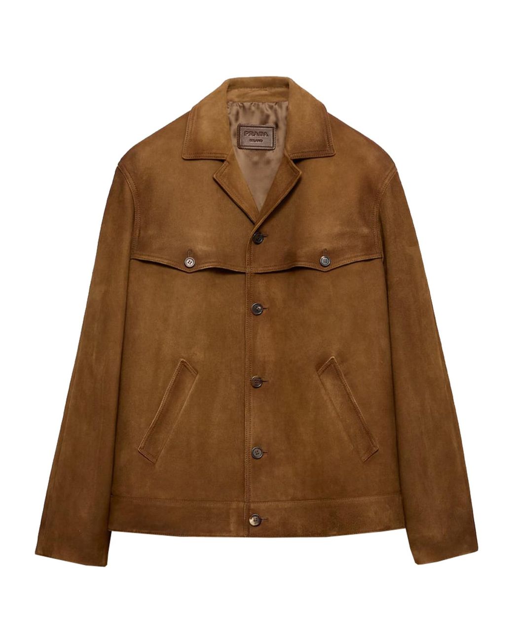 Prada Brown Leather Jacket for men