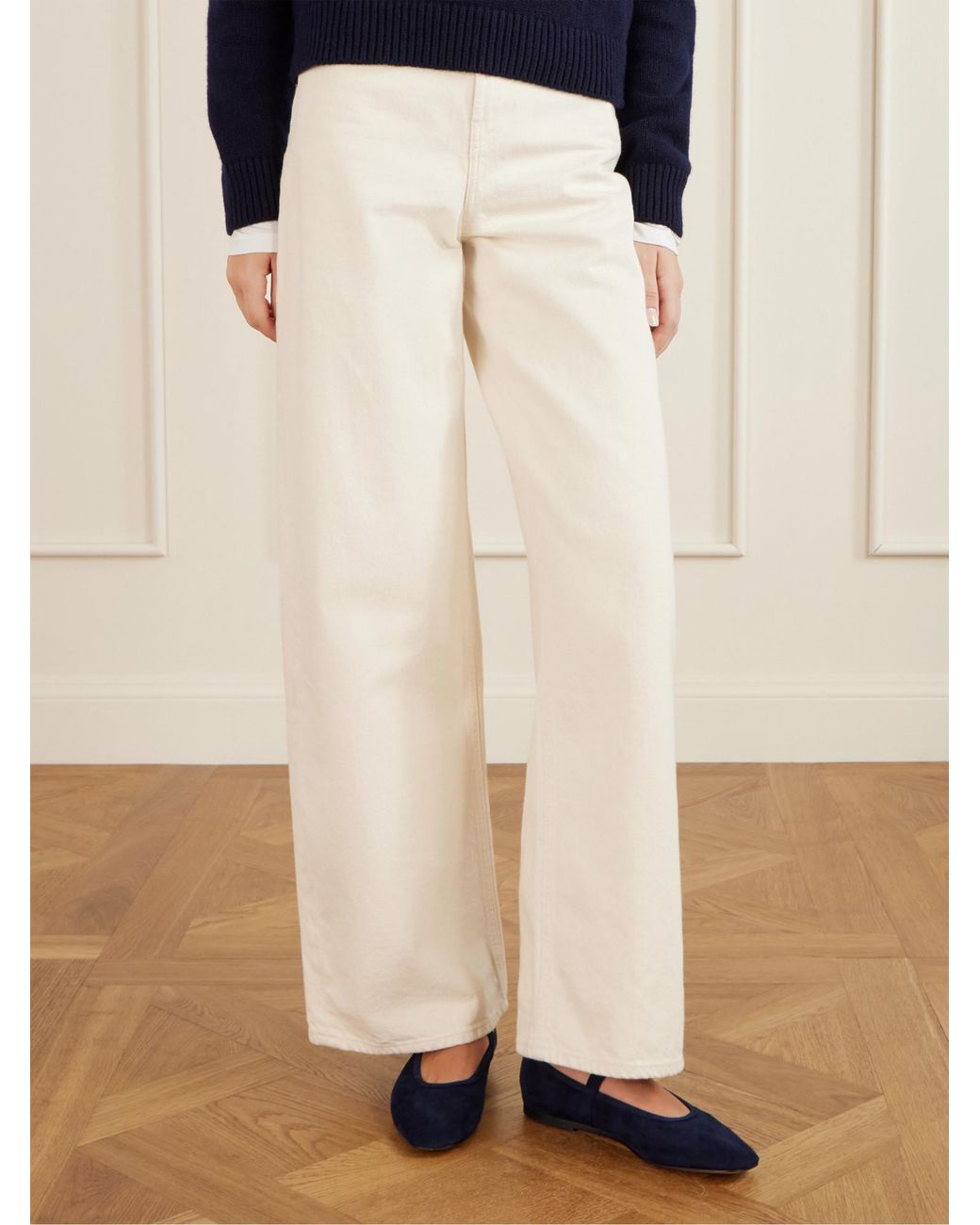 Le Monde Beryl Blue Simple Loafers