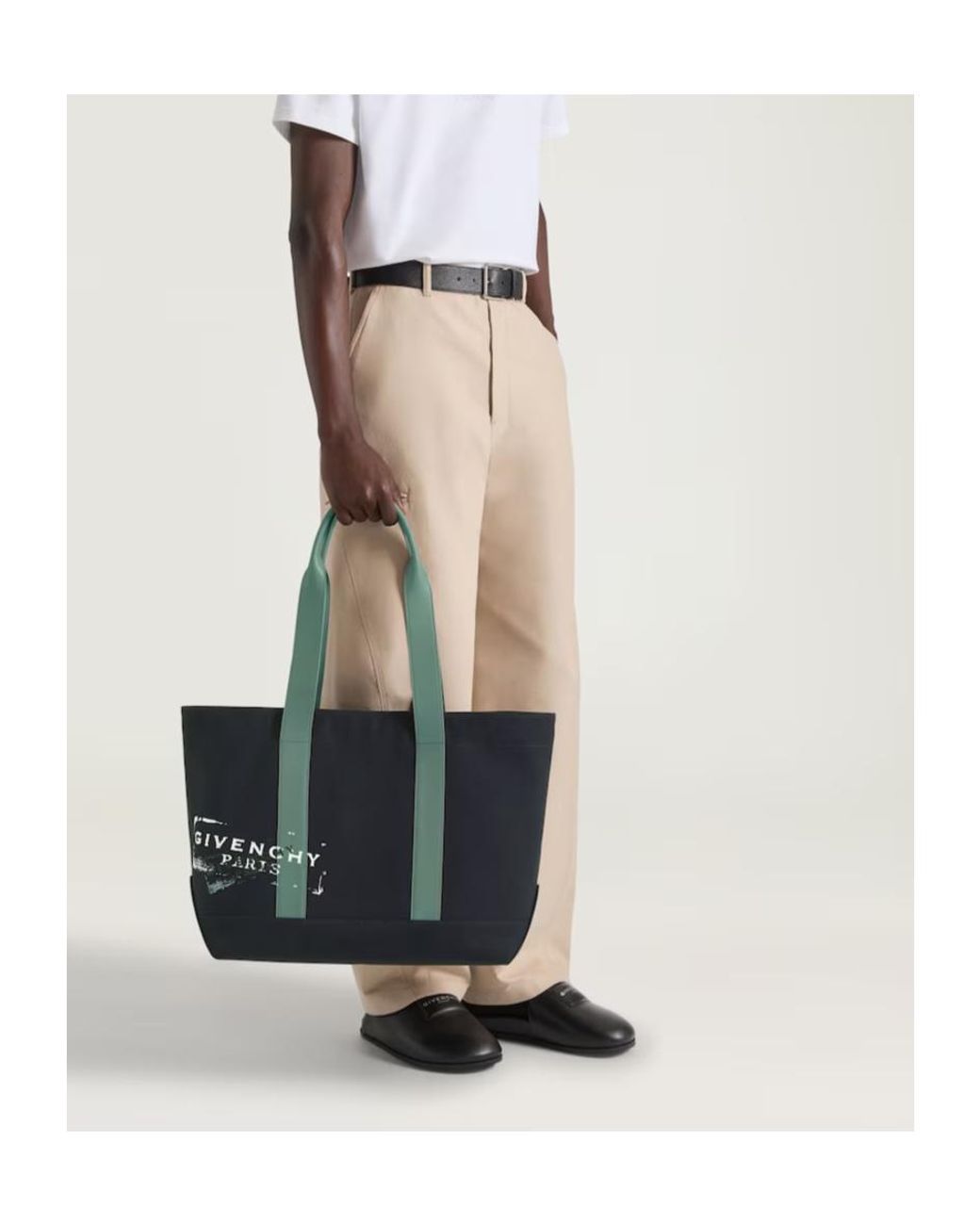 Givenchy Black Logo Printed Large Tote Bag for men