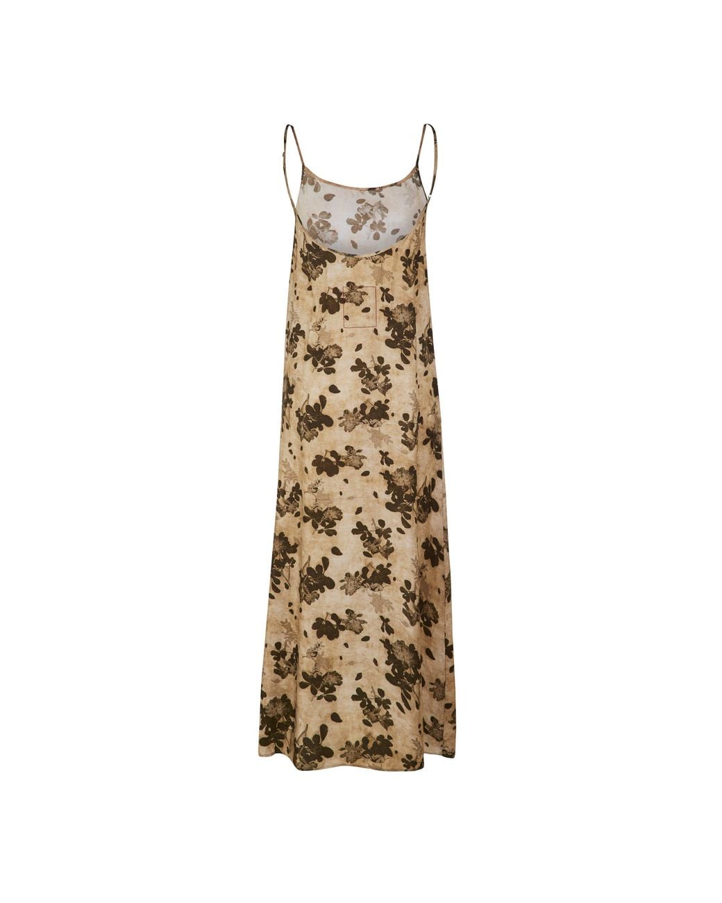 Uma Wang Metallic Thinstrap Maxi Dress